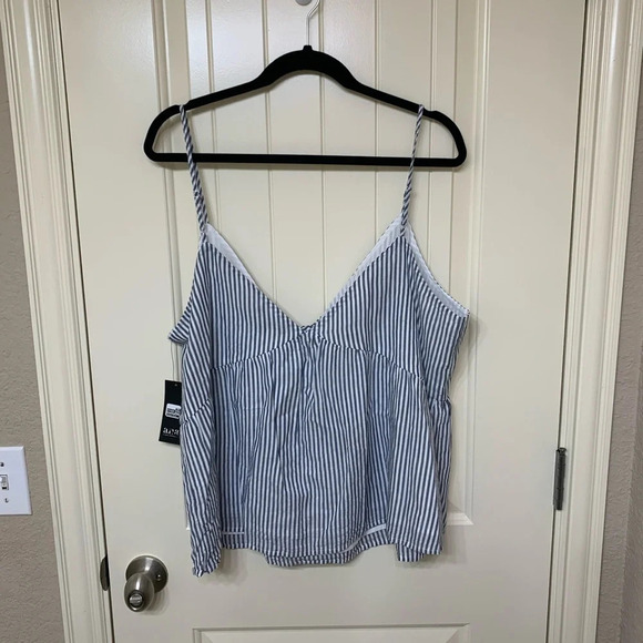 NWT a.n.a Striped Blouse - Picture 6 of 6